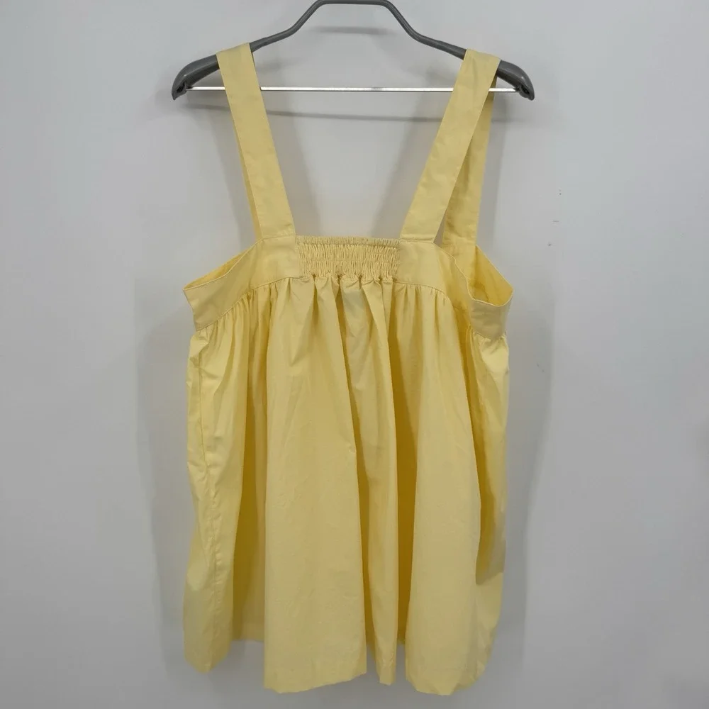 PIYAMA 2-pc Susie Pajamas Sleep Set sz M 100% Cotton Tank Top & Shorts Buttercup